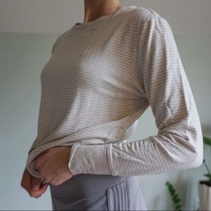 STRIPED ATHLETA LONG SLEEVE